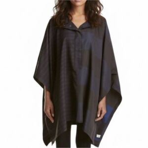 Derek Lam 10C X Athleta Striped Rain Cape With Hood Extra Small New Without Tags